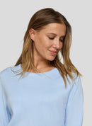 Leisure Club Round Neck Jumper - Pastel Blue