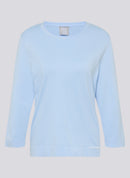 Leisure Club Round Neck Jumper - Pastel Blue