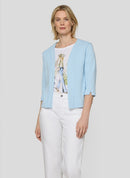 Tropic Glam Open Cardigan - Azure