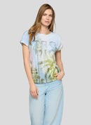 Tropic Glam All Over Print T-Shirt - Azure