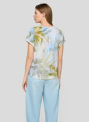 Tropic Glam All Over Print T-Shirt - Azure