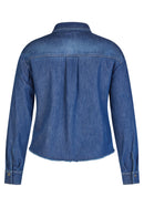 Butterfly Denim Shirt - Blue Stone