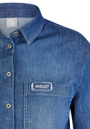 Butterfly Denim Shirt - Blue Stone