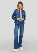 Butterfly Denim Shirt - Blue Stone