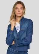 Butterfly Denim Shirt - Blue Stone