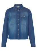 Butterfly Denim Shirt - Blue Stone