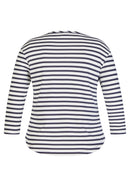 Leisure Club Stripe T-Shirt - Pacific