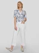 Seasalt Bay V Neck Collar T-Shirt - Pacific