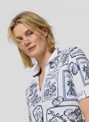 Seasalt Bay V Neck Collar T-Shirt - Pacific