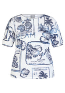 Seasalt Bay All Over Print Jumper - Pacific