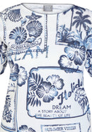 Seasalt Bay All Over Print Jumper - Pacific