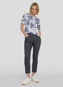 Seasalt Bay All Over Print Jumper - Pacific