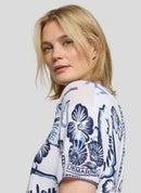 Seasalt Bay All Over Print Jumper - Pacific