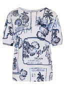 Seasalt Bay All Over Print Jumper - Pacific