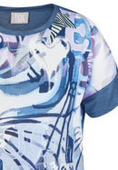 Butterfly Front Print T-Shirt - Dark Jeans