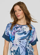 Butterfly Front Print T-Shirt - Dark Jeans
