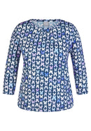 Butterfly Print Long Sleeve T-Shirt - Dark Jeans