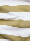 Tropic Glam Striped Polo Shirt - Thyme