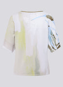 Tropic Glam Print Round Neck Jumper - Thyme