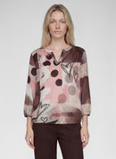 Rodeo Drive Print Blouse - Rose