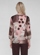 Rodeo Drive Print Blouse - Rose