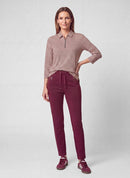 Rodeo Drive Stripe Polo Shirt - Rose