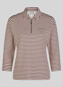 Rodeo Drive Stripe Polo Shirt - Rose