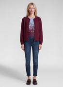 Zipped Jacket - Merlot