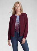 Zipped Jacket - Merlot