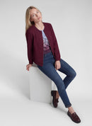 Zipped Jacket - Merlot