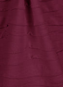 Café Paris Rib Long Sleeve T-Shirt - Merlot