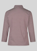 Café Paris Striped Polo Shirt - Merlot