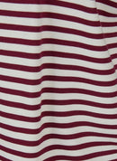 Café Paris Striped Polo Shirt - Merlot