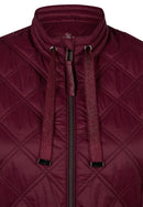 Café Paris Drawstring Neck Jacket - Merlot