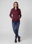Café Paris Drawstring Neck Jacket - Merlot