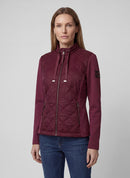 Café Paris Drawstring Neck Jacket - Merlot