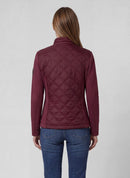 Café Paris Drawstring Neck Jacket - Merlot