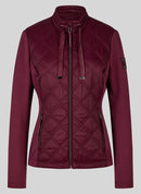 Café Paris Drawstring Neck Jacket - Merlot