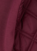 Café Paris Drawstring Neck Jacket - Merlot