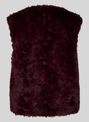 Café Paris Fur Gilet - Merlot