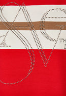 Drama Queen Striped T-Shirt - Chili