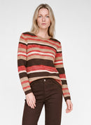 Drama Queen Stripe Jumper - Chili