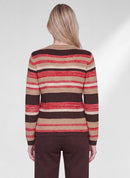 Drama Queen Stripe Jumper - Chili