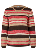 Drama Queen Stripe Jumper - Chili