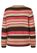 Drama Queen Stripe Jumper - Chili