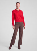 Drama Queen Collar Jumper - Chili