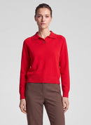 Drama Queen Collar Jumper - Chili