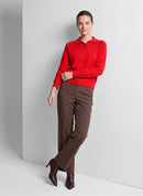 Drama Queen Collar Jumper - Chili