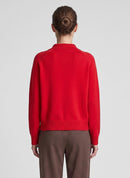 Drama Queen Collar Jumper - Chili