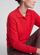 Drama Queen Collar Jumper - Chili